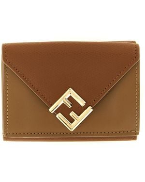 Fendi 'Ff' Trifold Mini Wallet - Brown