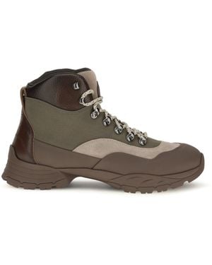 Brunello Cucinelli Outdoor Lace-Up Boots - Green