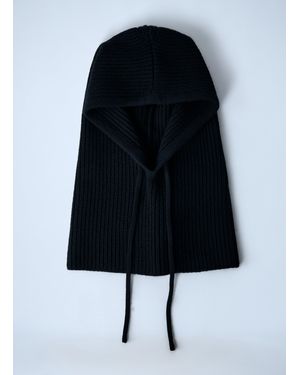 Prada Logo Plaque Balaclava - Black