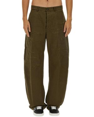DSquared² Ripped Big Chino Pants - Green