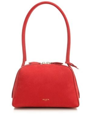 Alaïa Alaïa Small "Bowling" Shoulder Bag - Red