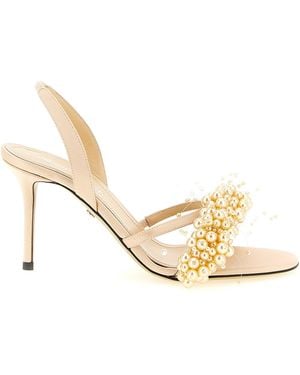 Mach & Mach Mach & Mach 'Floating Pearl' Sandals - Metallic