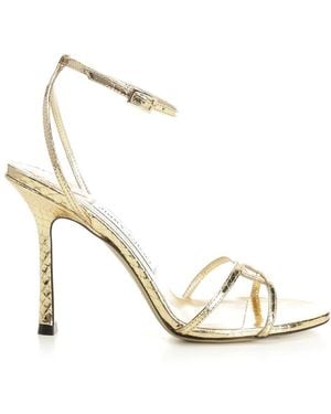 Jimmy Choo "Leo" Sandal - Metallic