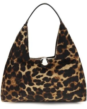 Marni Small Trapeze Leopard Handbag - Black