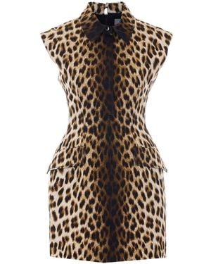 Sportmax Lonza Hourglass Dress - Brown
