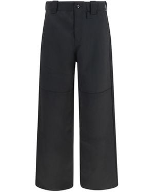 KENZO Reinforced Virgin Wool Chino Pants - Black