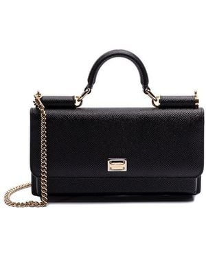 Dolce & Gabbana Dauphine Calfskin Mini Bag - Black