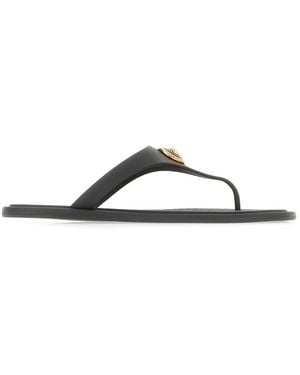 Versace Shoes Slippers - Black