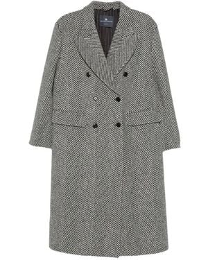 Ermano Scervino Ermanno Scervino Double-Breasted Coat - Gray