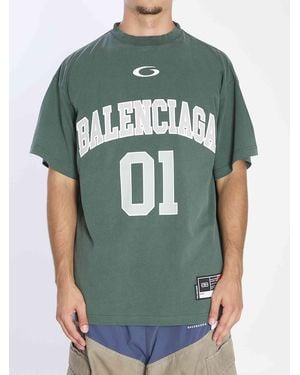 Balenciaga Basketball T-Shirt - Green