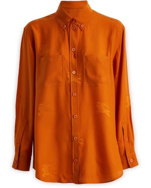 Burberry Clothing Coats - Orange