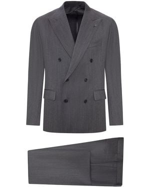Tagliatore Double-Breasted Naples Suit - Gray