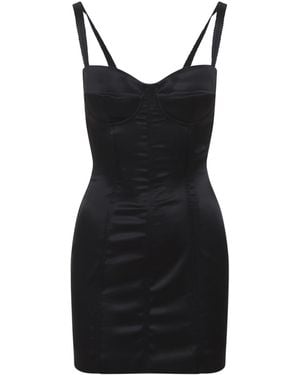 Dolce & Gabbana Acetate Mini Dress - Black