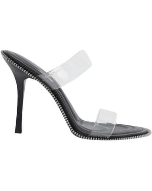 Alexander Wang Nova Double Strap Heeled Sandals - Gray