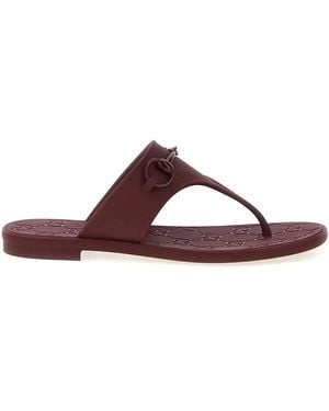 Gucci Thong Sandals - Brown