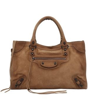 Balenciaga Le City Medium Handbag - Brown