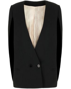 Alberta Ferretti Clothing Blazers & Gilets - Black
