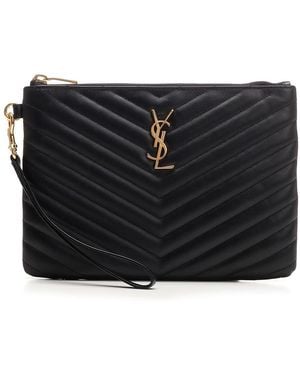 Saint Laurent "Monogram" Pouch - Black