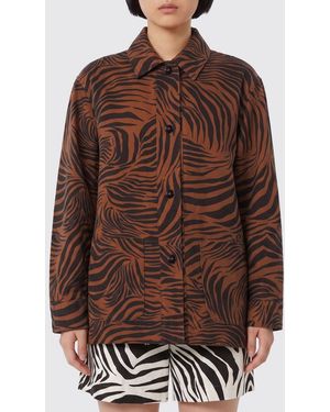 Max Mara Printed Cotton And Linen Shirt - Brown