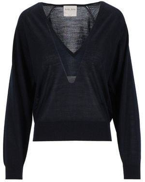 forte_forte Forte_Forte V-Neck Sweater - Black
