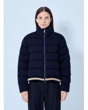 Moncler Padded High-Neck Jacket - Blue