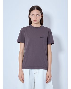 Jacquemus Gros Grain Crewneck T-Shirt - Purple
