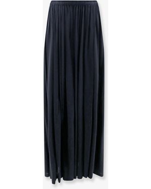Max Mara Mxmlivrea Pleated Jersey Long Skirt - Blue