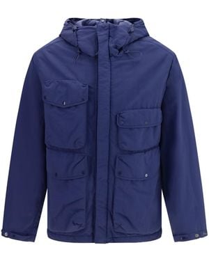 C.P. Company T-Flatt Nylon Goggle Jacket - Blue