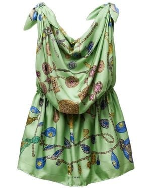Versace Dress Foulard Print - Green