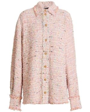 Balmain Tweed Shirt - Pink