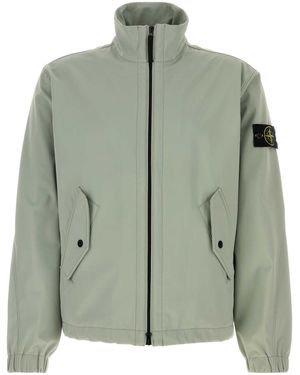 Stone Island Mock Collar Jacket - Green