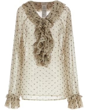 P.A.R.O.S.H. P. A.R. O.S. H. Polyester Blouse - Natural