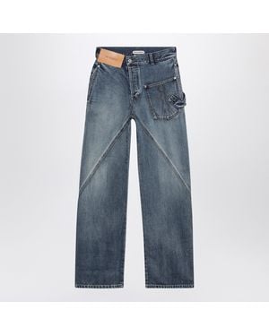 JW Anderson Jw Anderson Workwear Twisted Mid Cotton Jeans - Blue