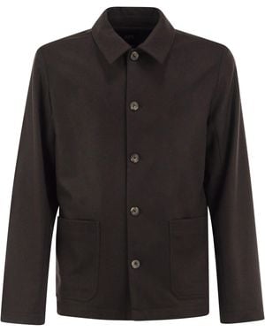 A.P.C. Recycled Wool-Blend Jacket With Buttons - Black