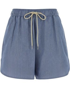 Jacob Cohen Pant Boxer Short Elastic Waist Julie - Blue