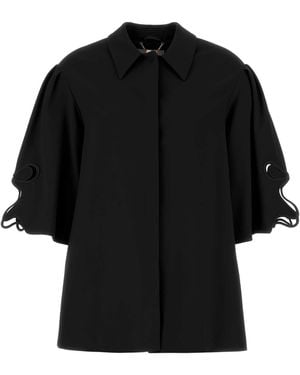 Blumarine Oversize Cady Blazer - Black