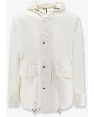 Brunello Cucinelli Cotton Nylon Jacket - White
