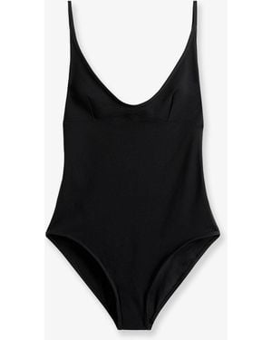TOTEME Scoop Nylon One-Piece Swimsuit - Black