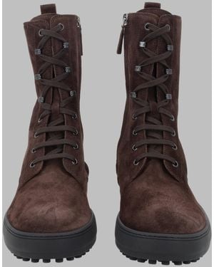 Tod's Stivaletto "Winter Gommino" - Brown