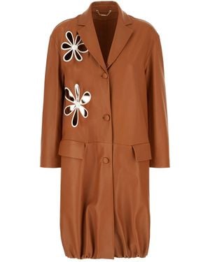 Fendi Clothing Coats - Brown