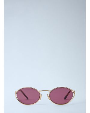 Miu Miu Mu 52Ys Oval Sunglasses - White