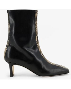 Aeyde Leather Ankle Boots - Black