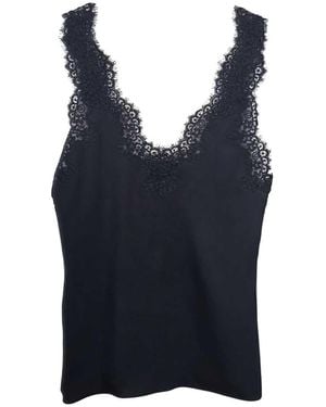 Stella McCartney Lace-Trimmed Top - Blue