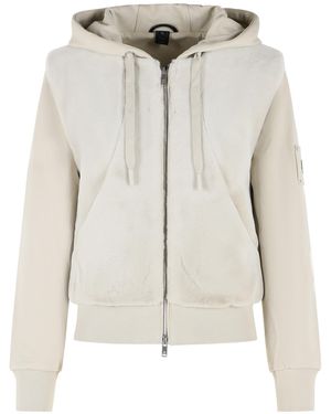 Moose Knuckles 'Bunny' Ivory Cotton Sweatshirt - White