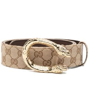 Gucci Neutrals Belts - Natural