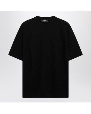 Fendi Ff Cotton Pullover - Black