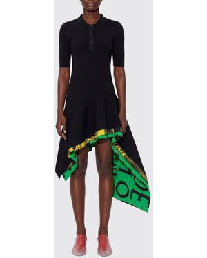 Loewe Viscose Blend Asymmetric Dress - Green