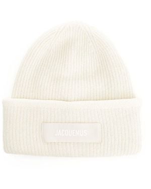 Jacquemus "Le Bonnet" Alpaca Hat - Natural