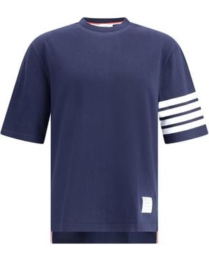 Thom Browne Striped T-Shirt - Blue