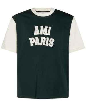 Ami Paris Polo Shirts - Green
